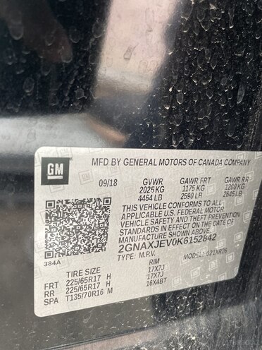 Chevrolet Equinox 2018, 205,000 km - 1.5 l - Bakı