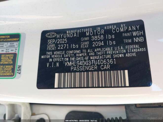 Hyundai Elantra 2026, 28,270 km - 2.0 l - Bakı