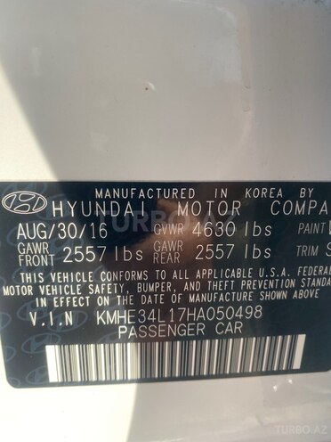 Hyundai Sonata 2016, 165,000 km - 2.0 л - Bakı