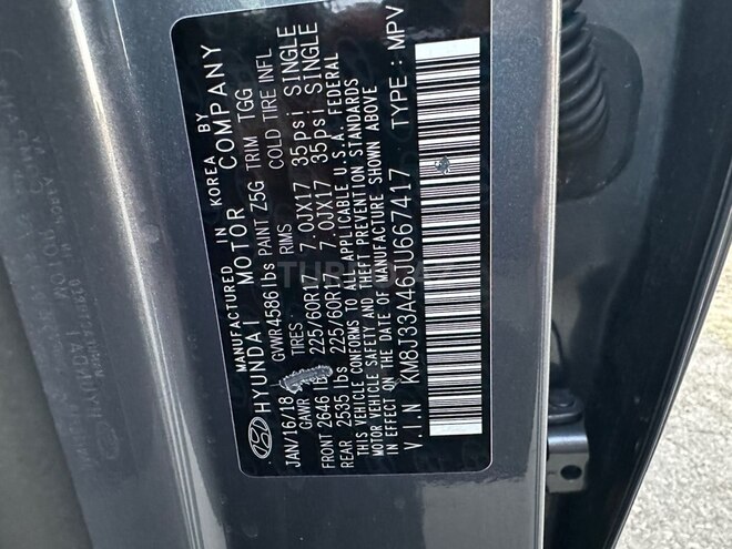 Hyundai Tucson 2018, 104,000 km - 2.0 l - Bakı