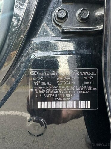 Hyundai Elantra 2020, 98,000 km - 2.0 l - Lənkəran