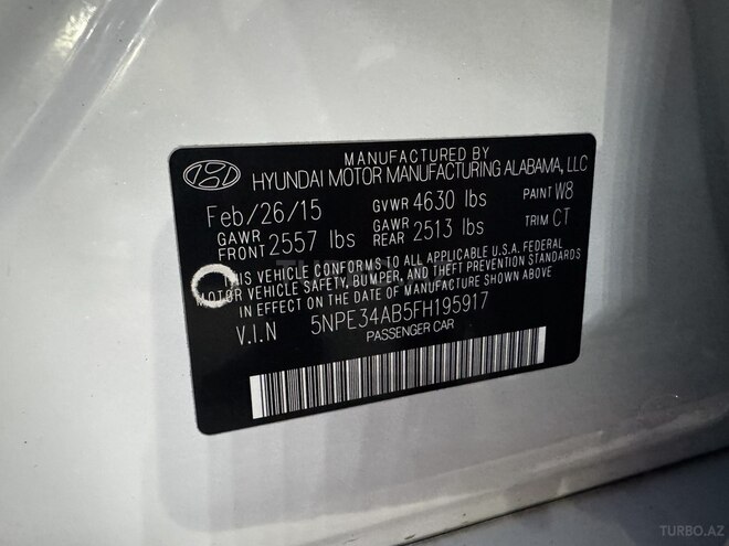 Hyundai Sonata 2015, 239,792 km - 2.0 л - Bakı