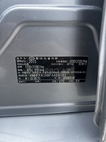 Hyundai Grandeur 2015, 188,000 km - 2.2 l - Bakı