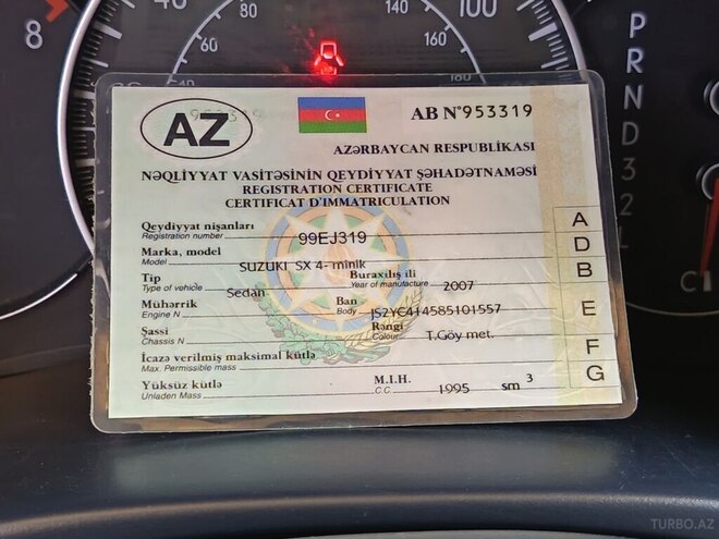 Suzuki SX4 2007, 192,000 km - 2.0 l - Sumqayıt