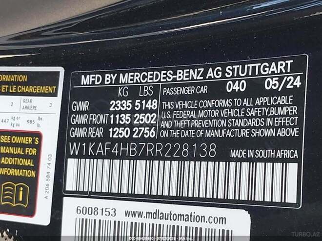 Mercedes C 300 4MATIC 2024, 8,642 km - 2.0 l - Bakı