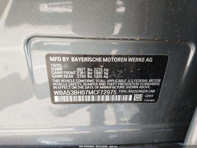 BMW 530 2021, 19,874 km - 2.0 л - Bakı