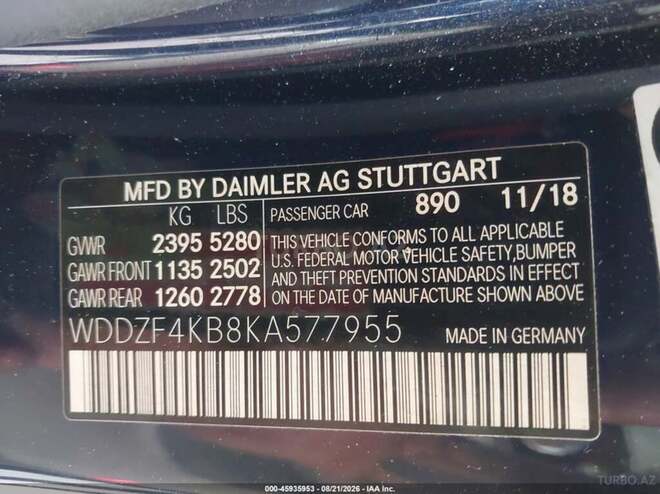Mercedes E 300 4MATIC 2019, 68,550 km - 2.0 л - Bakı