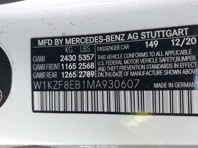 Mercedes E 350 4MATIC 2021, 114,091 km - 2.0 l - Bakı