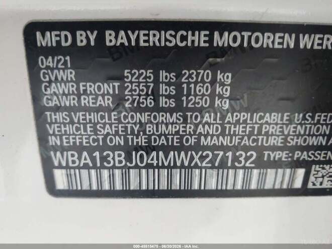 BMW 530 2021, 37,852 km - 2.0 l - Bakı