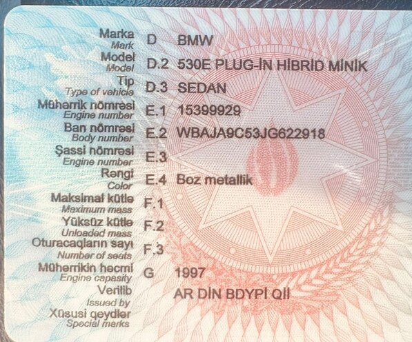 BMW 530e 2017, 134,000 km - 2.0 l - Bakı
