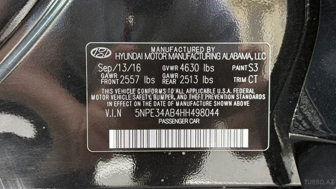 Hyundai Sonata 2016, 59,300 km - 2.0 l - Bakı