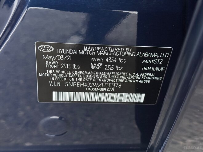 Hyundai Sonata 2021, 71,000 km - 1.6 l - Bakı