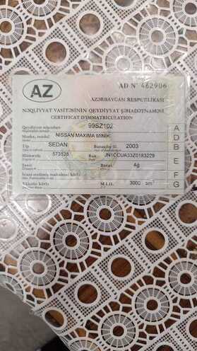 Nissan Maxima 2003, 250,000 km - 3.0 l - Bakı