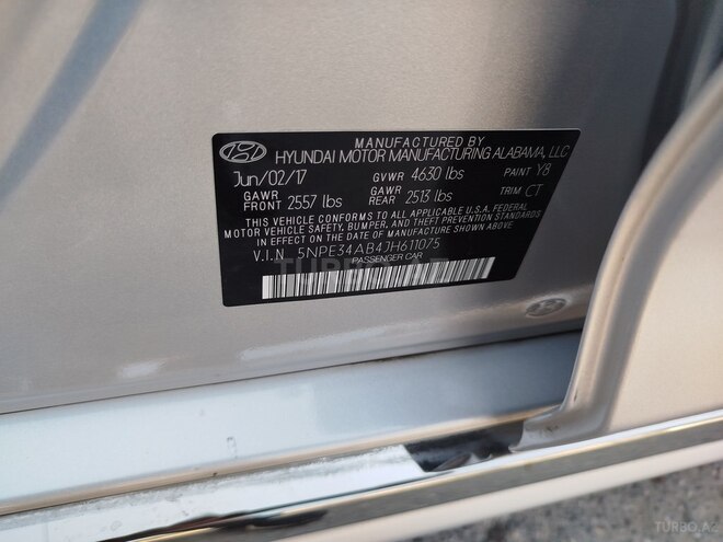 Hyundai Sonata 2017, 85,000 km - 2.0 l - Bakı