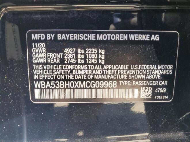 BMW 530 2021, 41,721 km - 2.0 l - Bakı