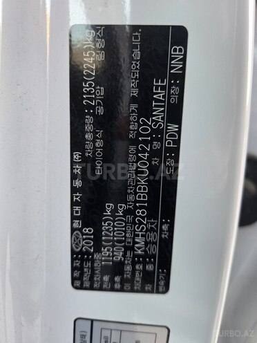 Hyundai Santa Fe 2018, 110,200 km - 2.0 l - Bakı