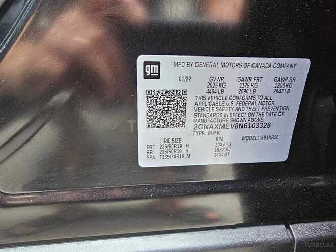 Chevrolet Equinox 2022, 92,000 km - 1.5 l - Bakı