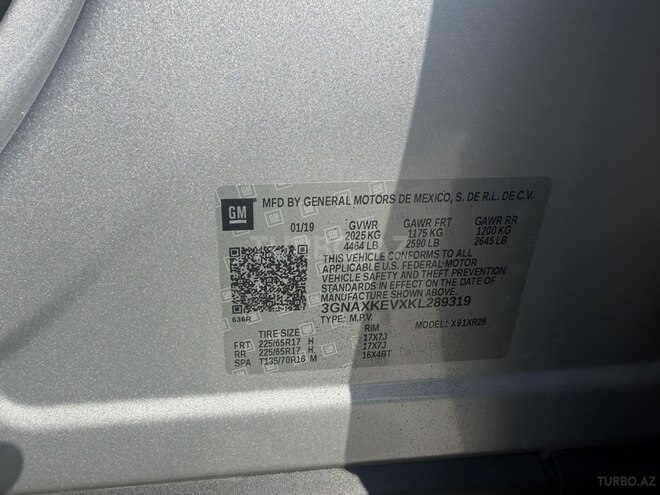 Chevrolet Equinox 2019, 222,724 km - 1.5 l - Bakı