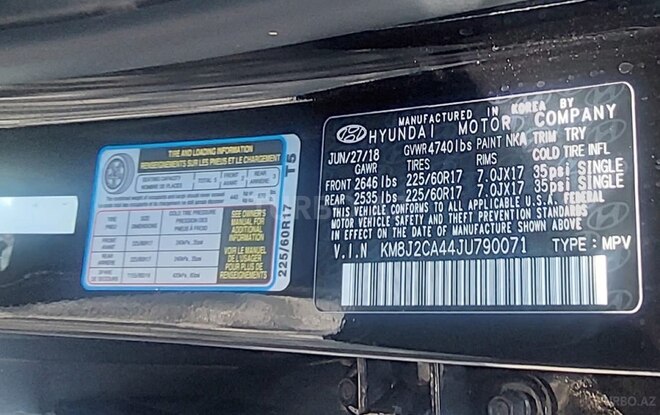 Hyundai Tucson 2018, 160,000 km - 2.0 l - Sumqayıt