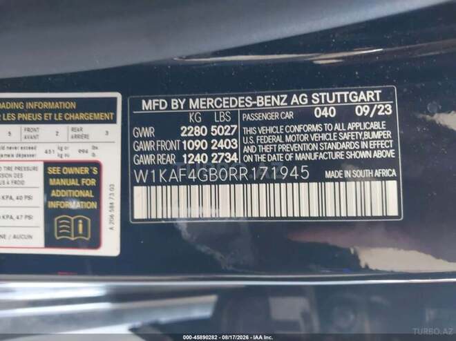 Mercedes C 300 2024, 59,629 km - 2.0 l - Bakı