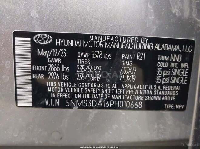 Hyundai Santa Fe 2023, 59,567 km - 1.6 l - Bakı