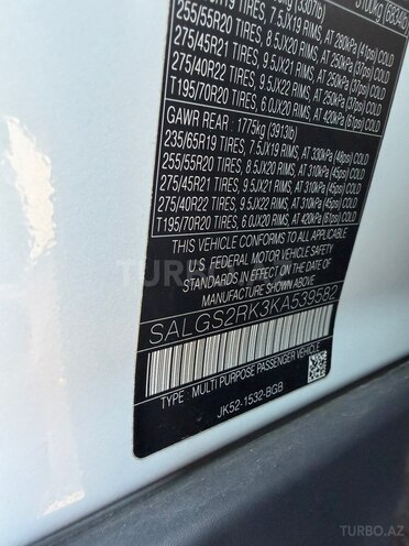 Land Rover Range Rover 2018, 296,119 km - 3.0 l - Bakı