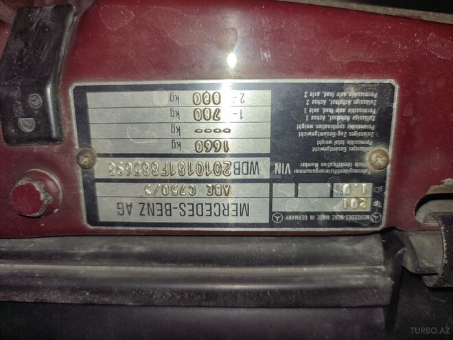 Mercedes 190 1991, 236,000 km - 1.8 l - Bakı