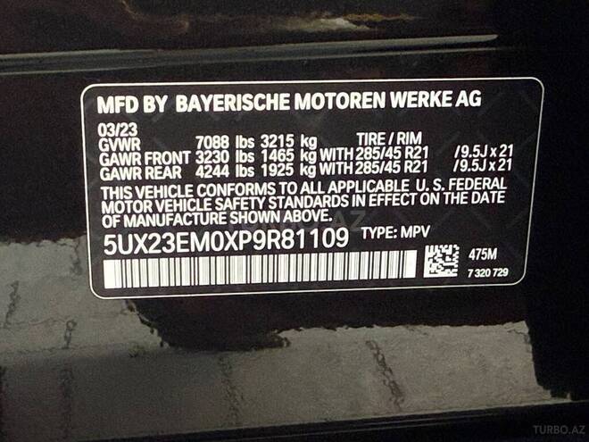 BMW X7 2023, 97,000 km - 3.0 л - Bakı