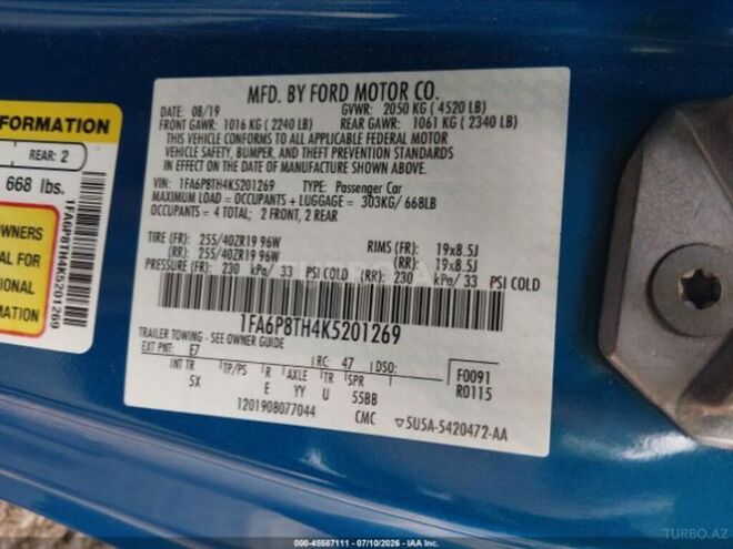 Ford Mustang 2019, 108,207 km - 2.3 l - Bakı