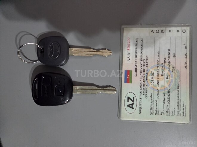 Toyota Land Cruiser Prado 2006, 238,527 km - 4.0 l - Gəncə