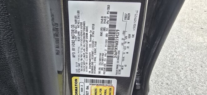 Ford Fusion (North America) 2019, 119,000 km - 2.0 l - Bakı