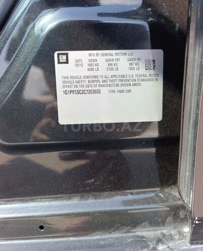 Chevrolet Cruze 2012, 233,950 km - 1.4 l - Sumqayıt