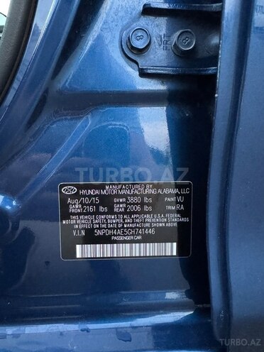 Hyundai Elantra 2015, 238,000 km - 1.8 l - Şəmkir