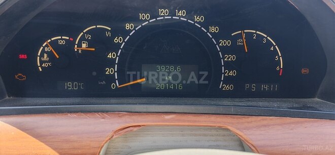 Mercedes S 320 2000, 201,500 km - 3.2 л - Sumqayıt
