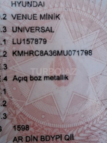 Hyundai Venue 2020, 134,000 km - 1.6 л - Bakı