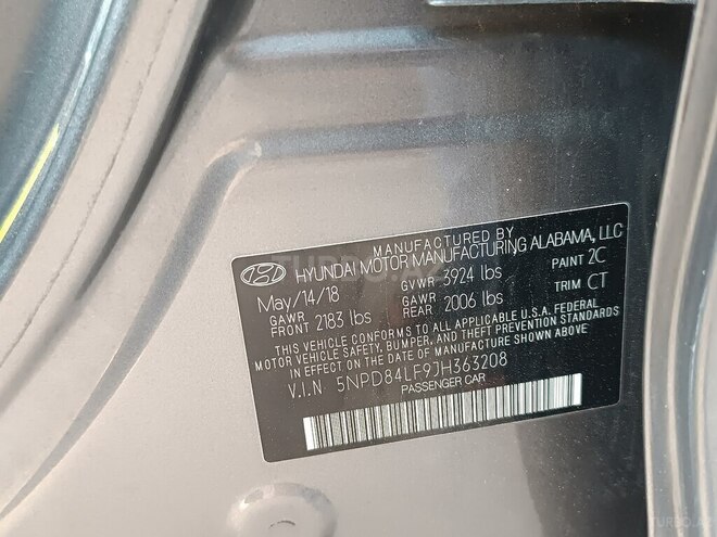 Hyundai Elantra 2018, 134,500 km - 2.0 l - Bakı