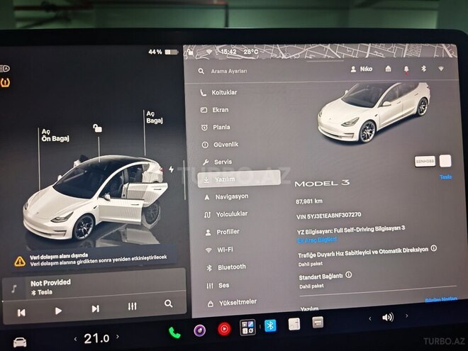 Tesla Model 3 2022, 87,000 km - 0.0 l - Bakı