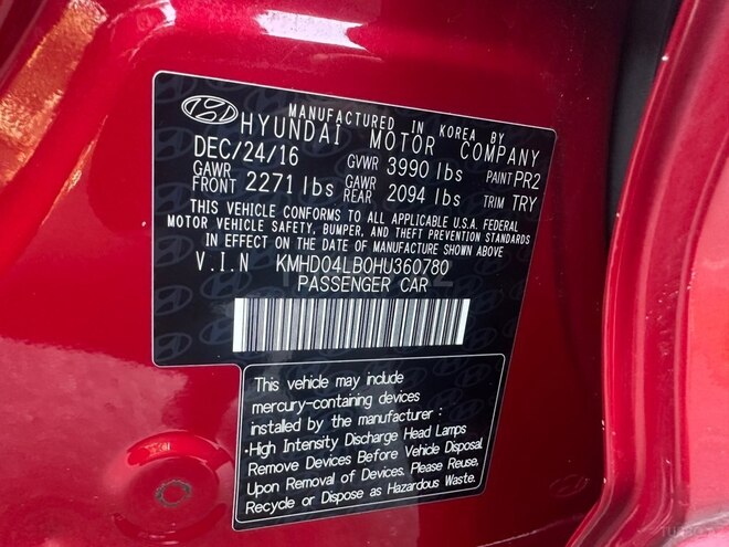 Hyundai Elantra 2016, 110,800 km - 1.6 l - Bakı