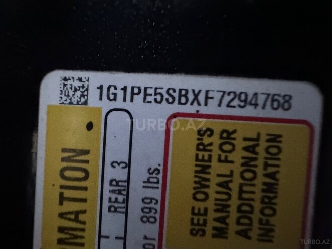 Chevrolet Cruze 2015, 155,000 km - 1.4 l - Bakı