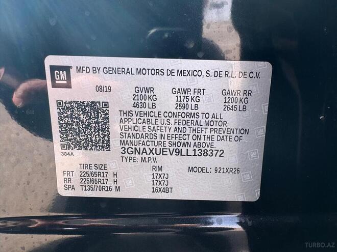 Chevrolet Equinox 2019, 176,666 km - 1.5 l - Gəncə