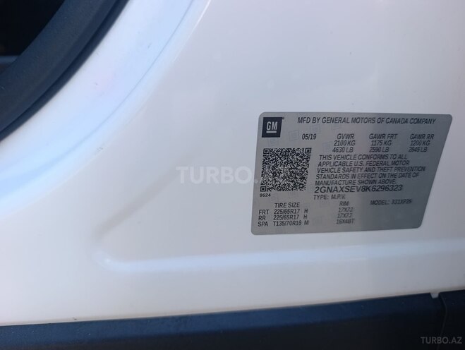 Chevrolet Equinox 2019, 148,368 km - 1.5 l - Şirvan