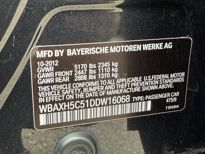 BMW 528 2012, 168,000 km - 2.0 l - Bakı