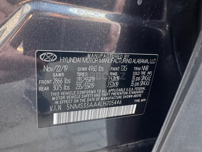 Hyundai Santa Fe 2019, 178,563 km - 2.0 l - Bakı