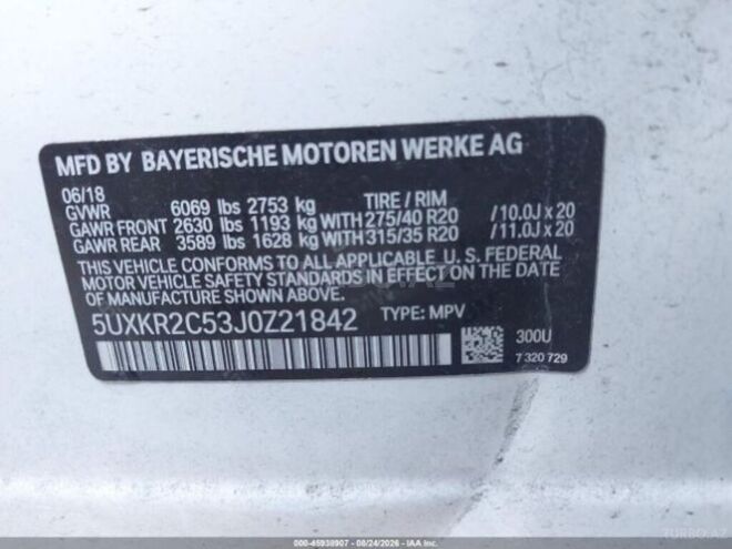 BMW X5 2018, 168,271 km - 3.0 л - Bakı