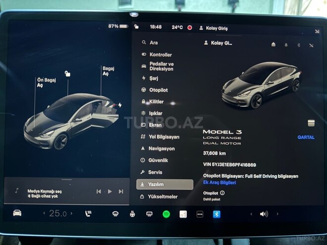 Tesla Model 3 2022, 37,700 km - 0.0 l - Bakı