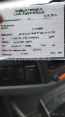Mercedes Atego 1224 2007, 585,000 km - 6.4 л - Xaçmaz