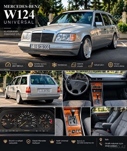 Mercedes E 220 1995, 270,000 km - 2.2 л - Bakı
