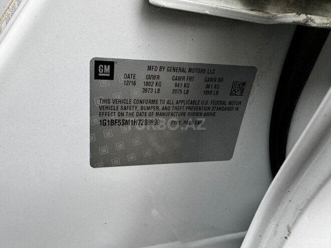 Chevrolet Cruze 2017, 160,234 km - 1.4 л - Quba