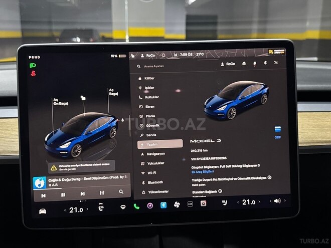 Tesla Model 3 2022, 240,500 km - 0.0 l - Bakı