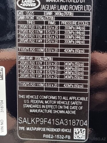 Land Rover Range Rover 2025, 19,492 km - 3.0 л - Bakı